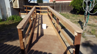 Constructed ramp.